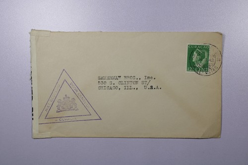 Curaco 1942 censored cover - curaco,